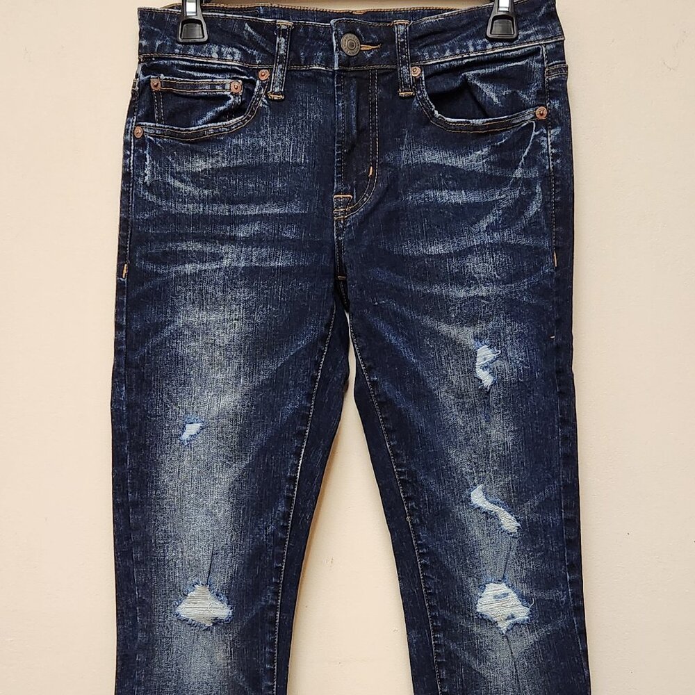 American Eagle NE(X)T LEVEL FLEX Slim Distressed Jeans 28x30